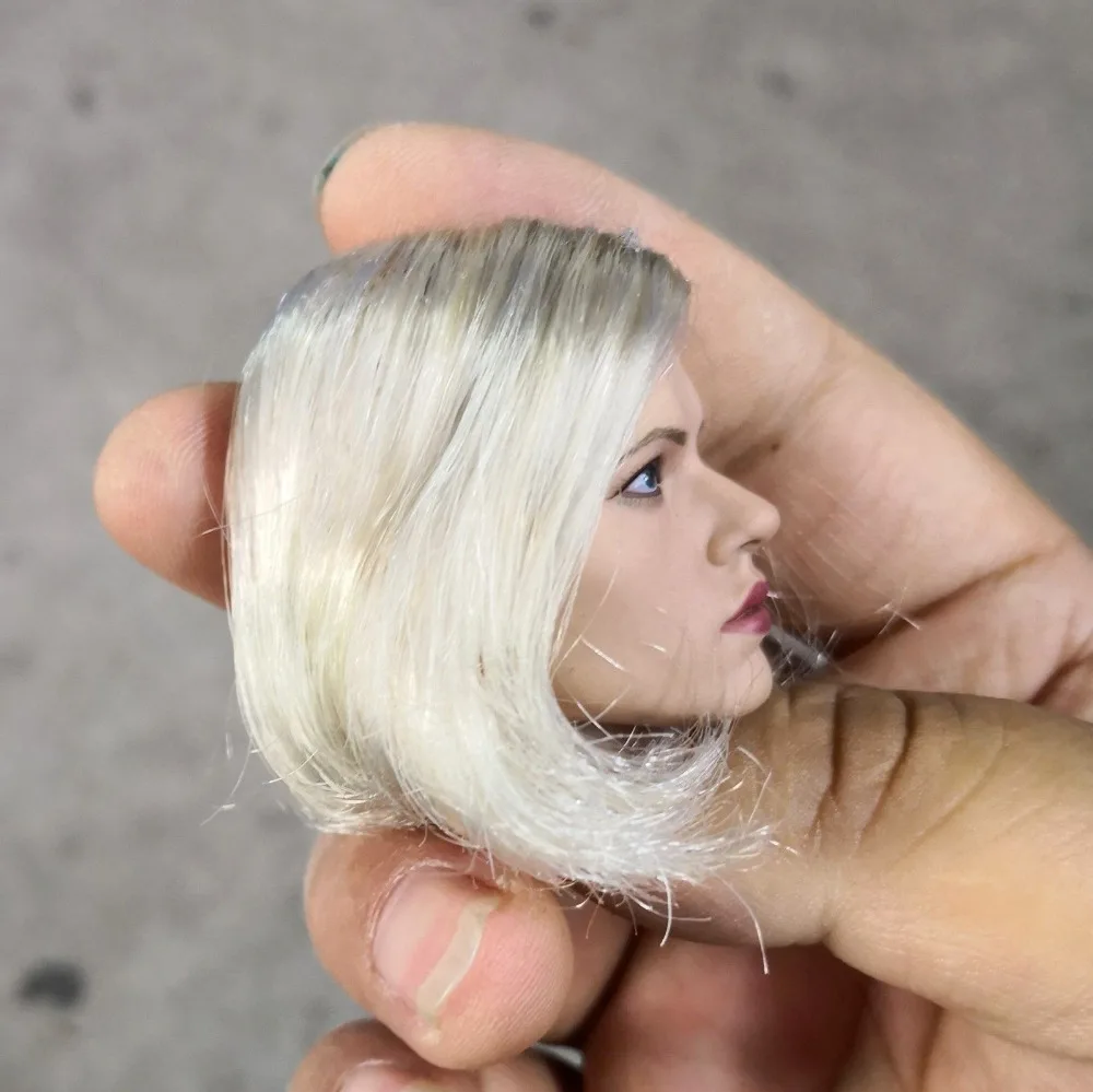 Модель куклы в масштабе 1/6 черная вдова Скарлетт Haired Женская резьба игрушка