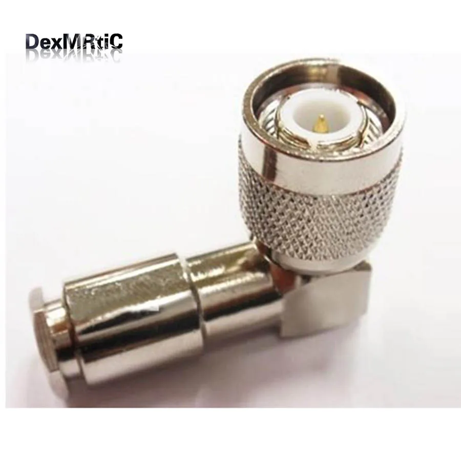 10 шт. зажим TNC штекер правый угол разъем для LMR195 RG58 оптовая цена|connector crimp|connector