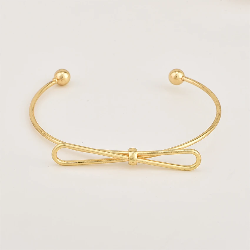 Простой Moon Star браслет для женщин с бантами Femme браслеты жёсткий feminina pulseras mujer