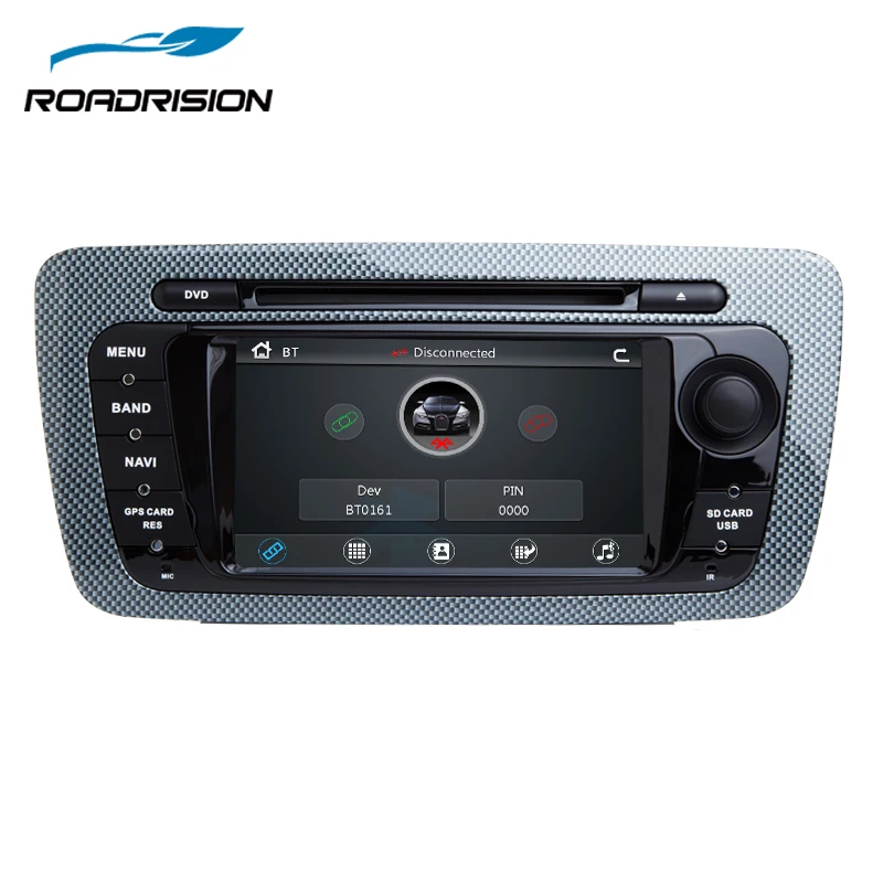 RoadRision 2Din автомобильный dvd-плеер для Seat Ibiza 2009-2013 авто радио с gps навигацией iPod данные беспроводного обмена SWC 1080P видео