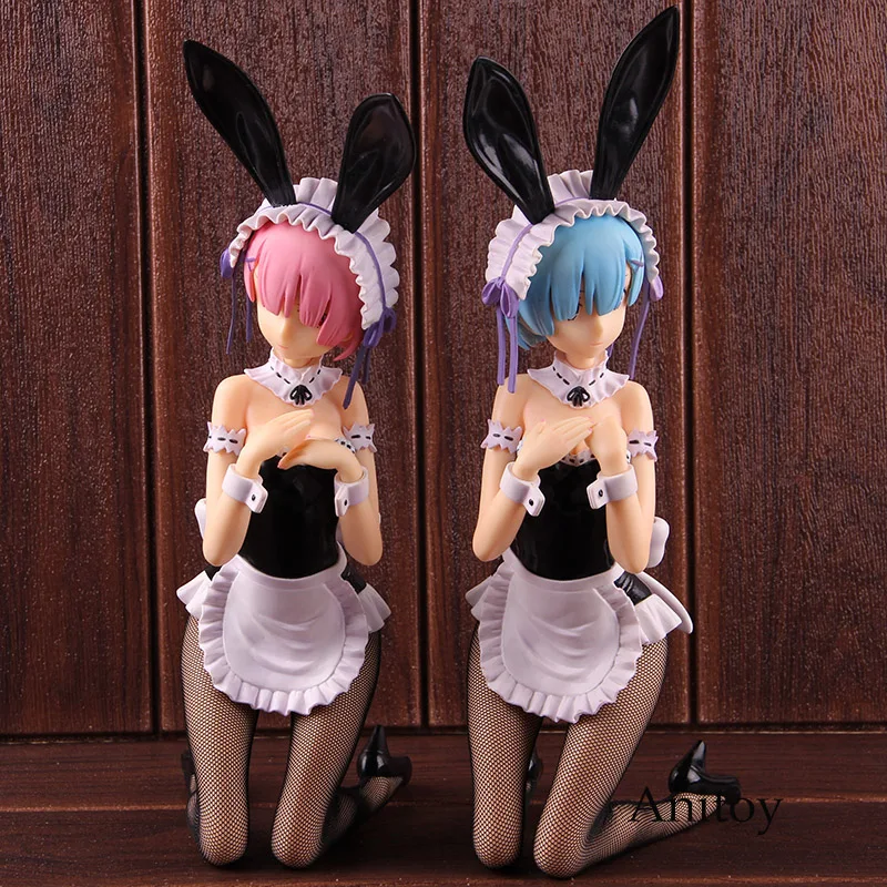 Re: жизнь в другом мире от Zero ReZero Rem Ram Bunny Girl ПВХ Аниме Фигурка Коллекционная модель игрушки