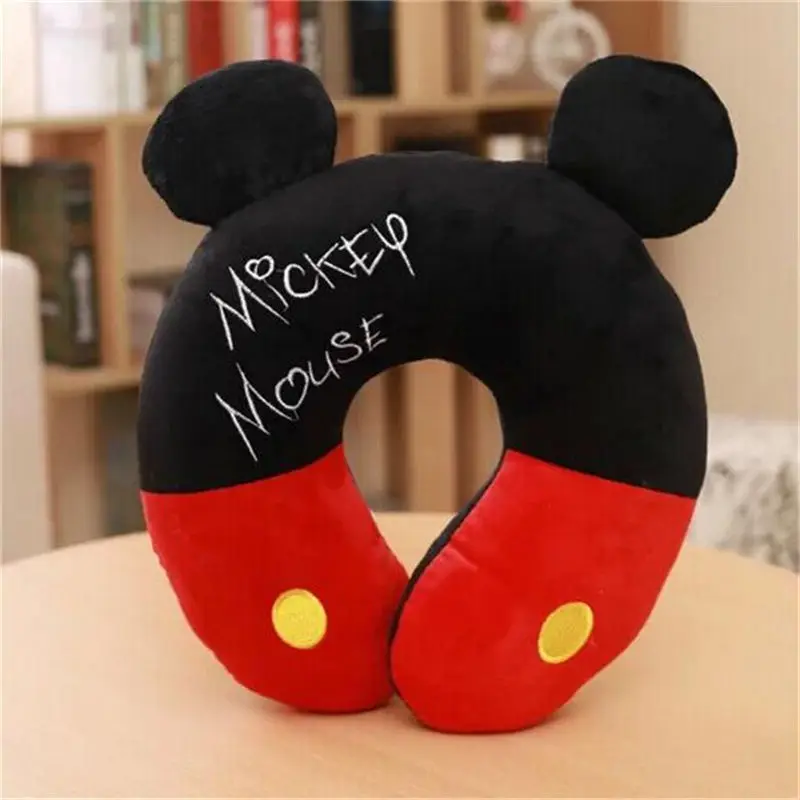 Mickey Дисней Микки Минни Маус Kawaii мультяшная u-образная подушка для шеи офисная переносная подушка для обеда подарки на день рождения для мужчин и женщин - Цвет: Mickey