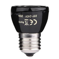 pet heating light bulb e27 25w 50w 75w 100w mini infrared ceramic emitter heat light lamp bulb for reptile pet brooder 220v