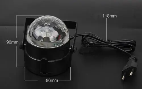 Нам светодиодный RGB Кристаллический волшебный чешское стекло диско шар