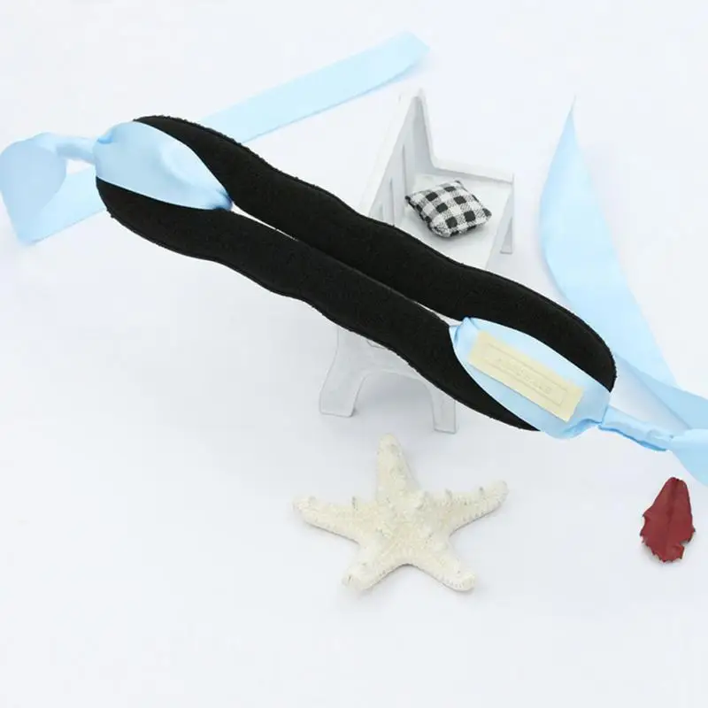 light blue Лента Бант пояс волшебный французский Твист булочка производитель Клип крюк конский хвост держатель Пена Губка Стиль Волос Аксессуары#137 - Цвет: light blue