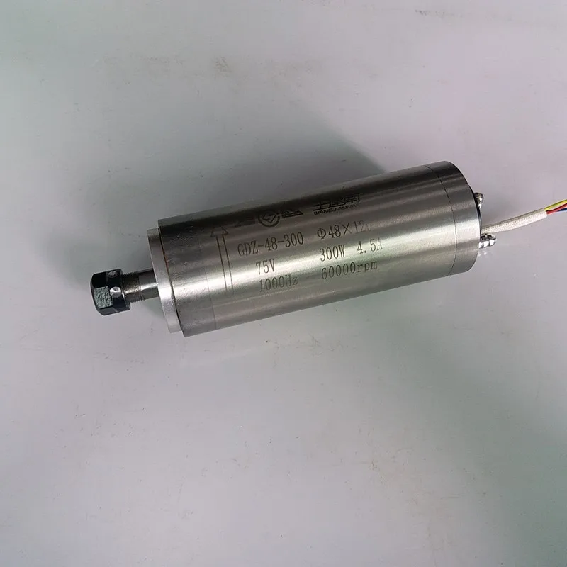 

300W ER8 60000rpm Spindle AC75v 1000HZ Motor Water Cooled High Precision for CNC Router Engraving Machine PVC PCB