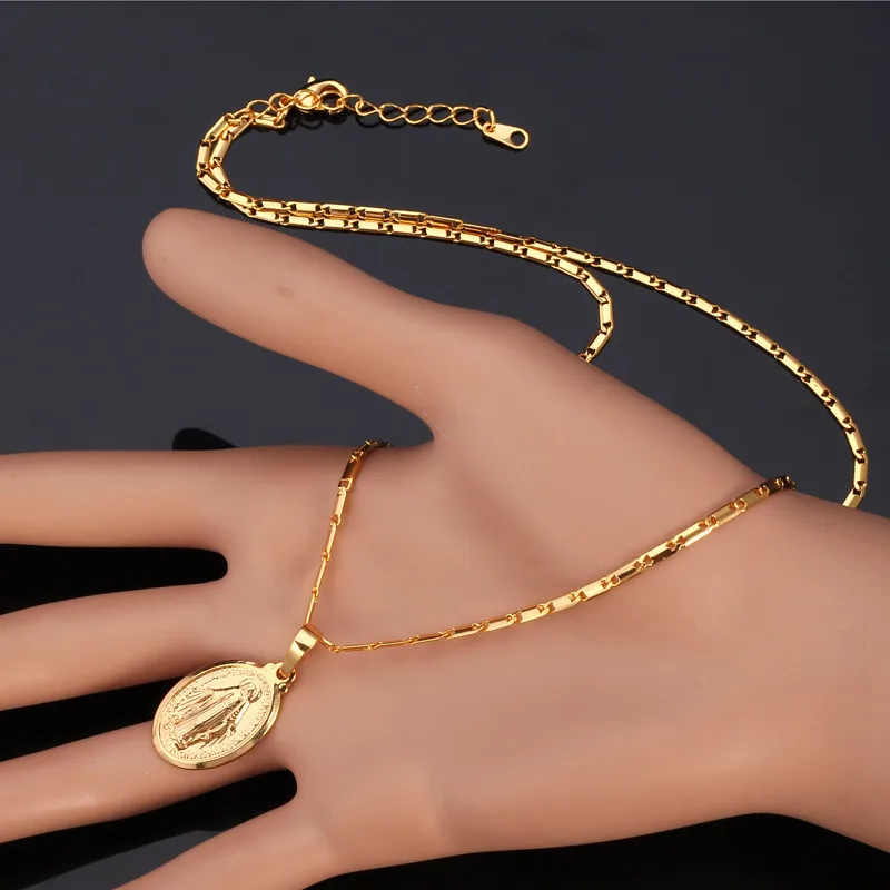 Подвеска Collare Дева Мария Золотой/розовое золото/серебро Цвет оптовая продажа