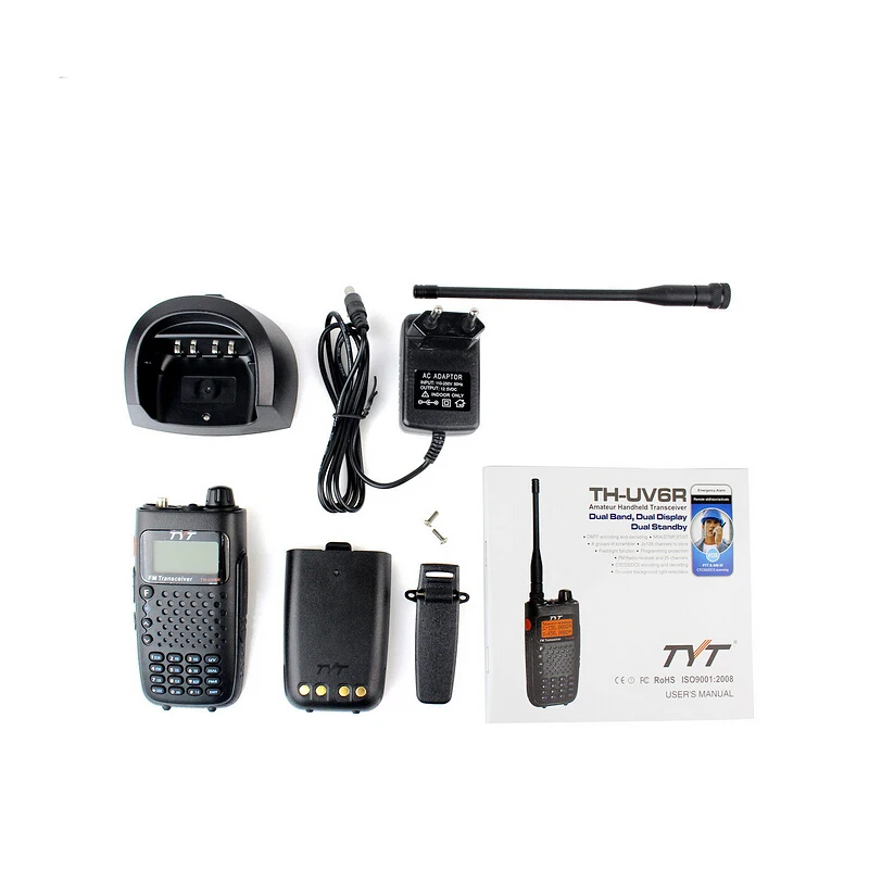 Горячая VHF UHF двойной частоты TYT TH-UV6R 5 Вт 2 способ радио комплект