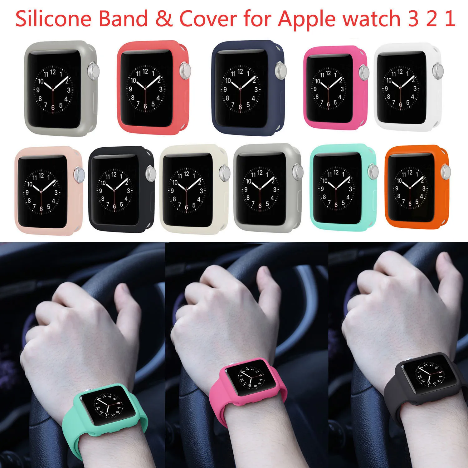 2018 новый силиконовый спортивный ремешок для Apple Watch Series 3 2 1 сменный часов Band 38 мм 42
