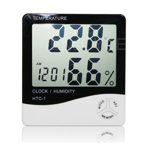 

3 in 1 Electric Digital Indoor Thermometer Hygrometer Alarm Clock Temperature Humidity Meter Instrument