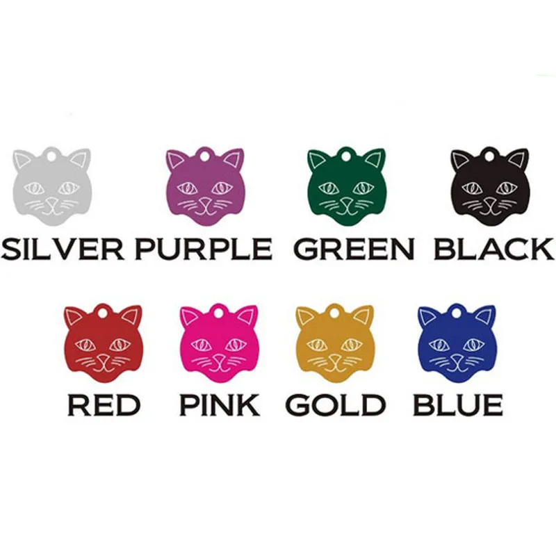 Этикетки для домашних животных разноцветные 200 шт./лот алюминиевый сплав 23*23 мм|pet