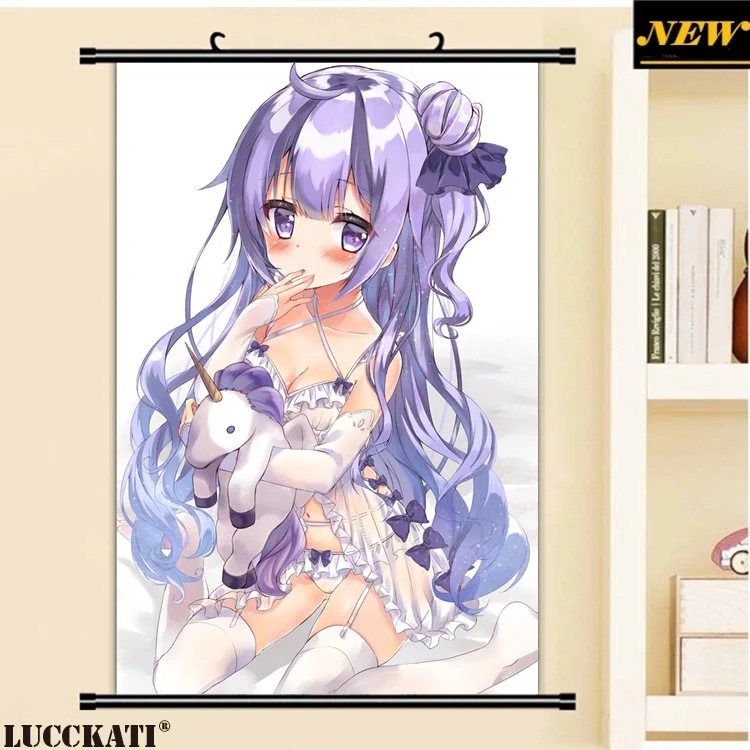40X60 см Azur переулок Bilan Hangxian игра cameltoe Сексуальная лоли мультфильм аниме Настенная картина плакат прокрутки Ткань Холст Живопись 27