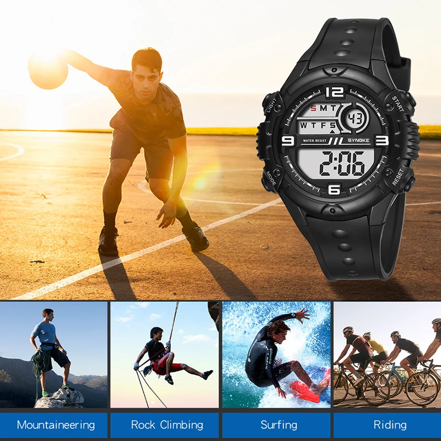 SYNOKE китайский модный циферблат для спорта на открытом воздухе водонепроницаемые