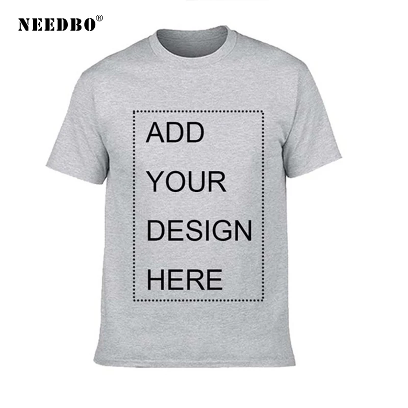 NEEDBO Футболка Мужская Летняя Повседневная хлопковая 100% мужская футболка