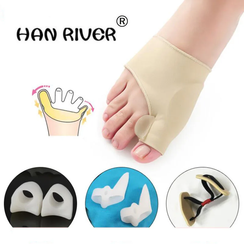 

HANRIVER 4 piece in hallux valgus correct toe separator The silicone orthotics