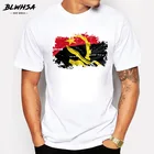 Новое поступление, Мужская футболка BLWHSA в ностальгическом стиле с флагом Анголы, летние повседневные футболки из 100% хлопка, топы в стиле хип-хоп, футболки
