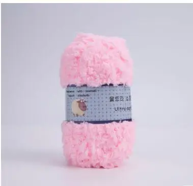 3 light pink TPRPYN 1 шт. = 50 г шерстяная Толстая Коралловая бархатная пряжа, мягкая детская пряжа, ручная кашемировая пряжа для вязания крючком, детское одеяло, свитер - Цвет: 3 light pink