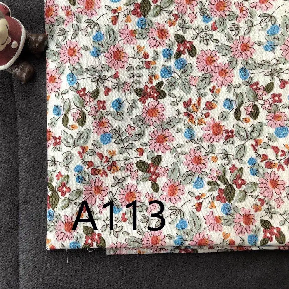 BB033 50*145 см цветочный из хлопчатобумажной ткани счетчики для детей infantiles платья подушки одеяло постельные принадлежности Простыня швейная ткань материал D30 - Цвет: BB033