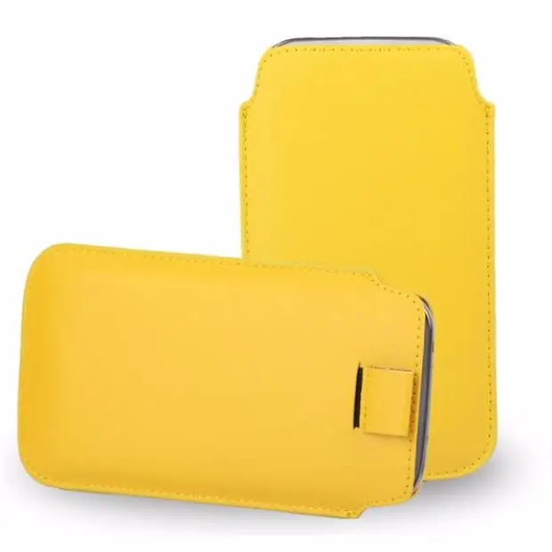 yellow Универсальный кожаный чехол для iPhone 11 pro XS Max XR X 8 7 plus 6 6s plus 5 5S se 5C 4 4S чехол Чехол для мобильного телефона - Цвет: yellow