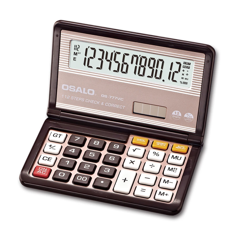 

NEW 777 Flip Scientifice Caculator Folding Desktop Battery & Solar Calculator for School Convenient to carry caculators