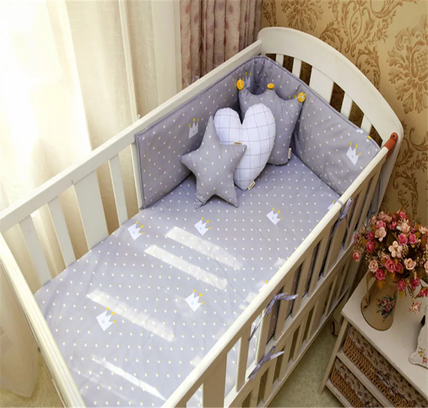9 цветов Детские бамперы хлопок Мягкий анти столкновения детское постельное