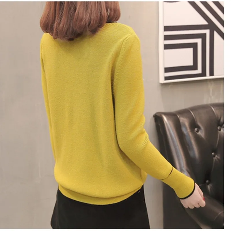 Warm Sweater Women Soft Pullovers 2019 Fashion New Autumn Winter Loose Tops V-neck Long-sleeve Knitted Coat Plus size 3X | Женская