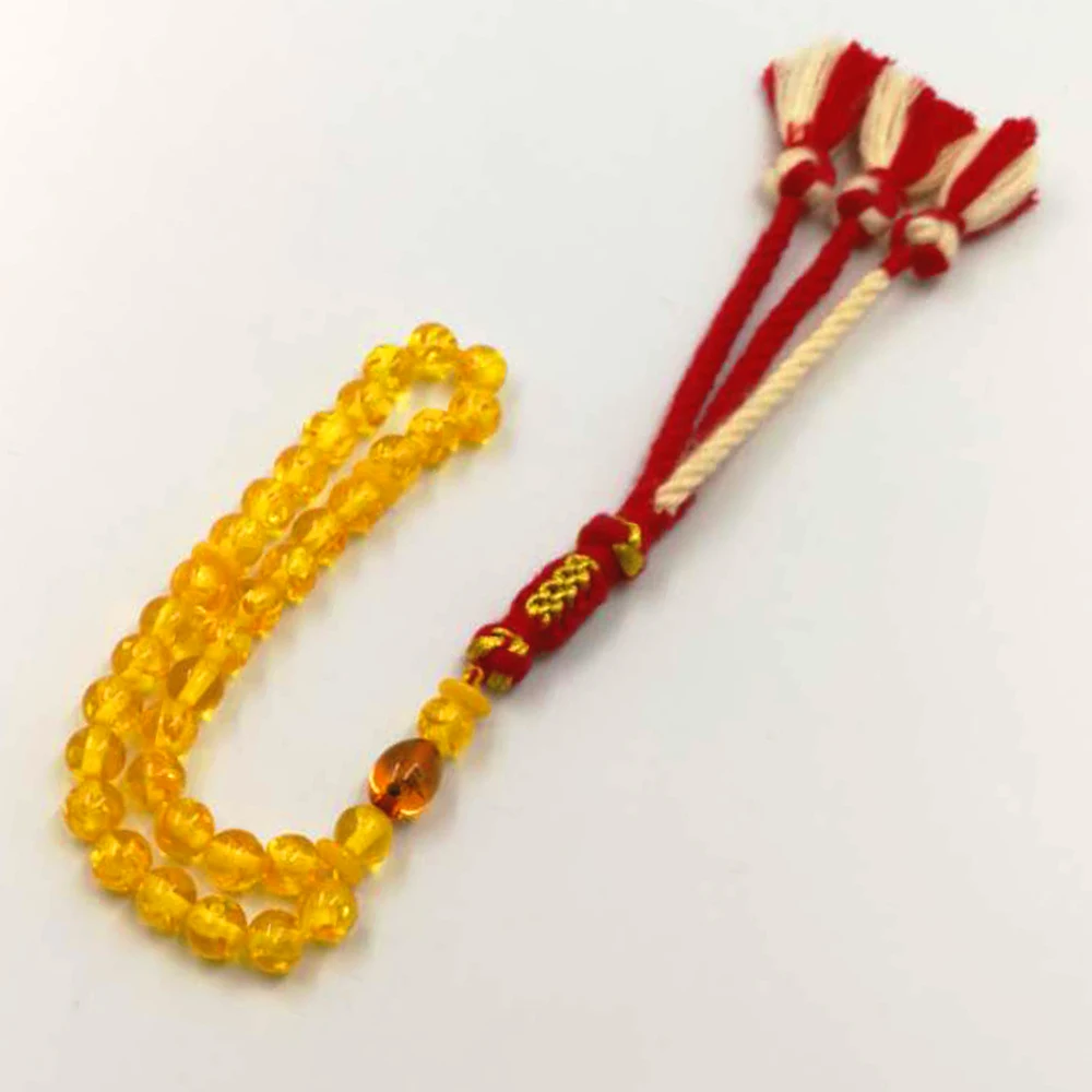Ambers цвет Tasbih с бусина насекомое 33 66 99 бусины королевские кисточки ручной работы