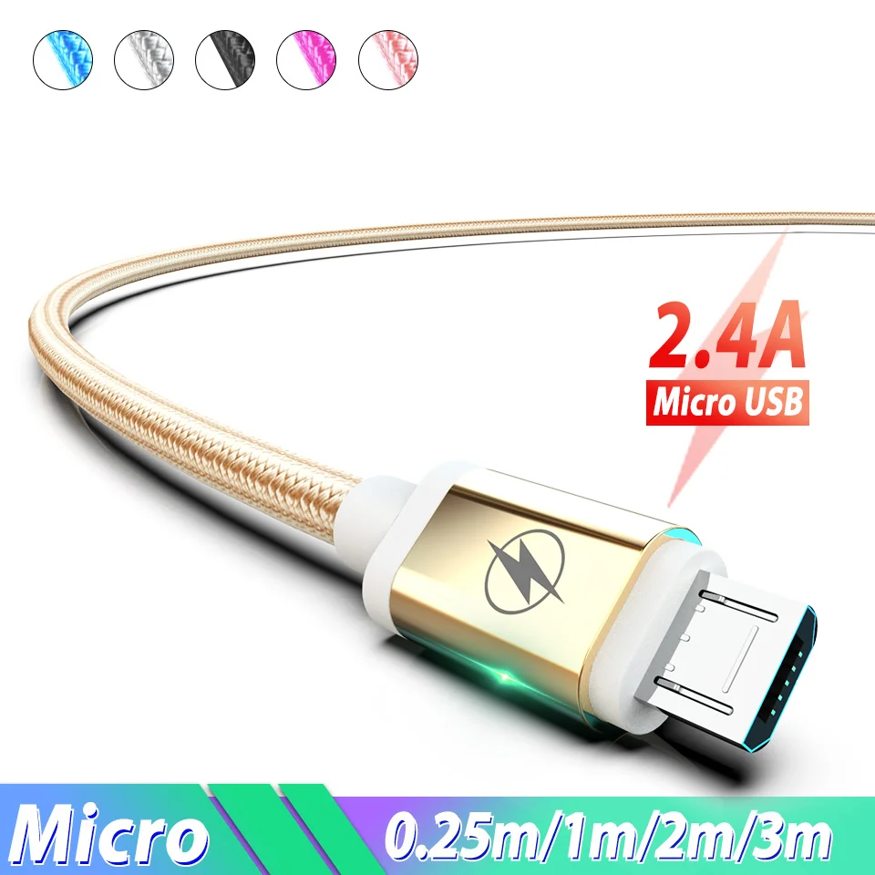 Кабели для мобильных телефонов длинный кабель Micro Usb usb зарядки Cabel Samsung Galaxy A10 M10