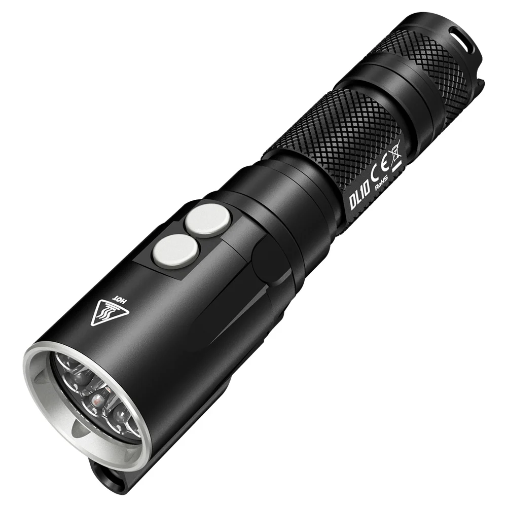Лидер продаж NITECORE DL10 1000 лм CREE XPL HI V3 белый красный 11 светодиодов фонарик для