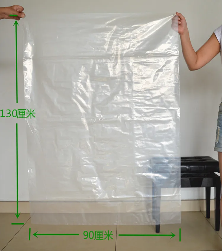 

90X130CM 8C Transparent bag PE high pressure plastic bag 5PCS Vacuum bag