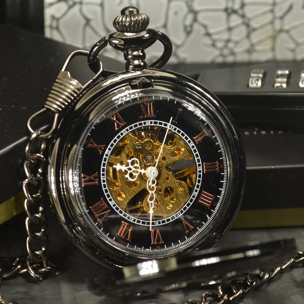 Часы TIEDAN в стиле стимпанк Роскошные Модные Винтажные Механические карманные