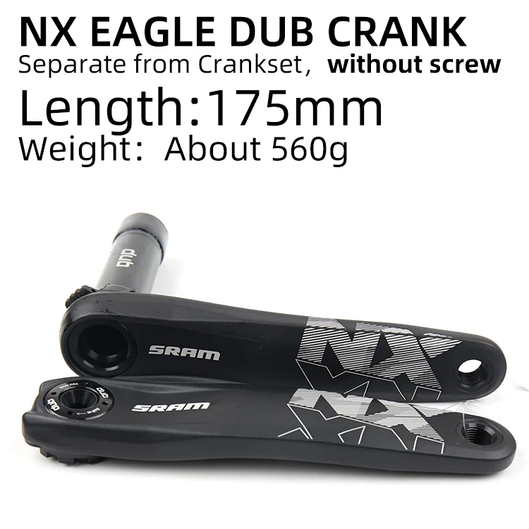 NX EAGLE Crank 175mm SRAM GX NX SX X1 1000 DESC EAGLE только Кривошип отдельно от шатуны 170 мм 175 мм MTB части велосипеда - Цвет: NX EAGLE Crank 175mm