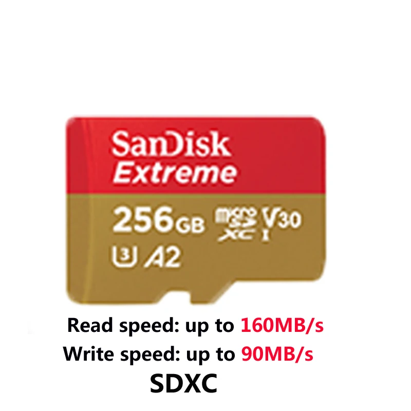 256GB Двойной Флеш-накопитель SanDisk Extreme Micro SD слот для карт памяти 128 Гб 64 Гб оперативной памяти, 32 Гб встроенной памяти, microSDHC/microSDXC UHS-I U3 читать Скорость до 160 МБ/с. UHD 3D 4K видео карта - Емкость: 256GB