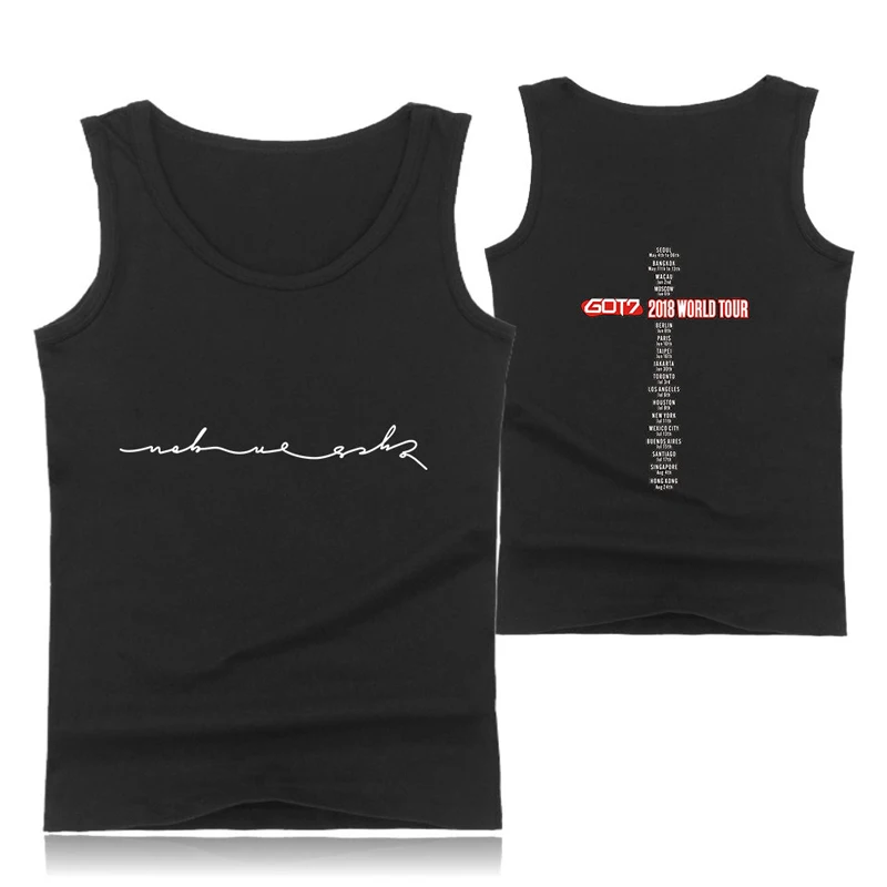 Korea Got7 Idol Team Tank Top Cotton Workout Fashion Seventeen Youth Fans Cool Casual Sleeveless Vest | Мужская одежда