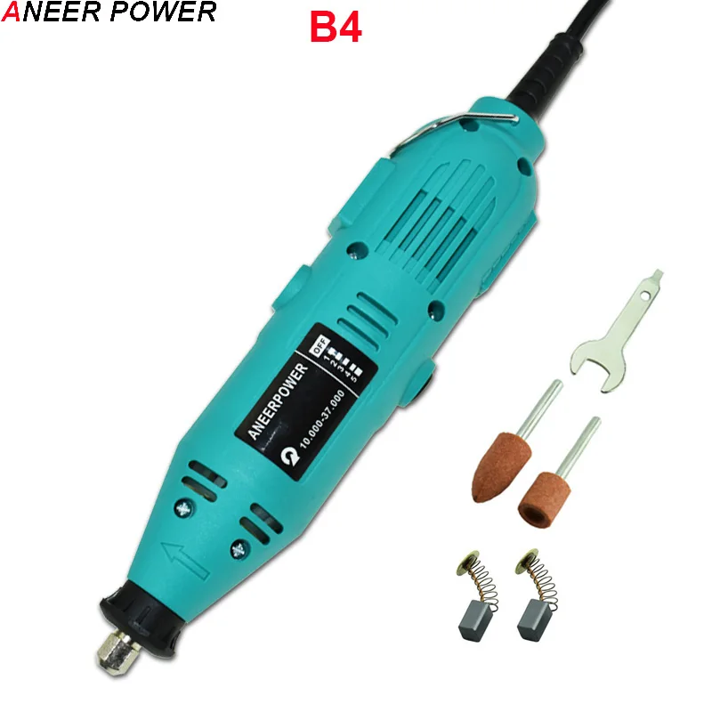 B4 Гравер Dremel мини-дрель 180 Вт Мини DIY сверлильный станок гравировкой перо мясорубки мини-электрический DIY дрель роторный инструмент полировки измельчить - Цвет: B4