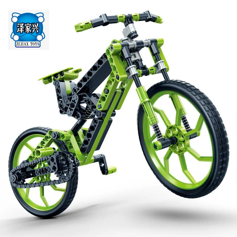 165 шт. модели строительных комплектов совместимых с Lepins городской велосипед Mtb 3D