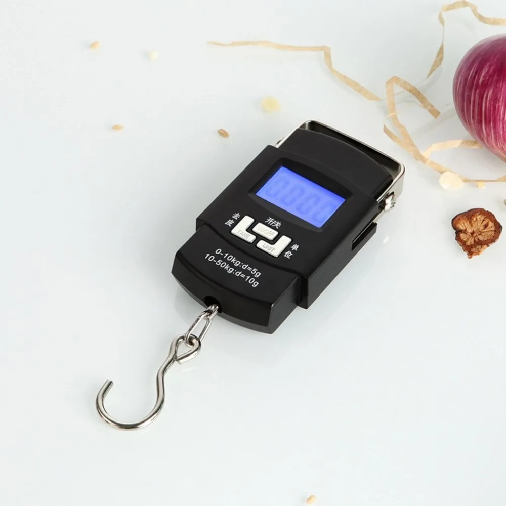 50kg x 10g Mini Digital Scale for Fishing Luggage Travel Weighting Hanging Electronic Hook Kitchen Weight Tool | Инструменты