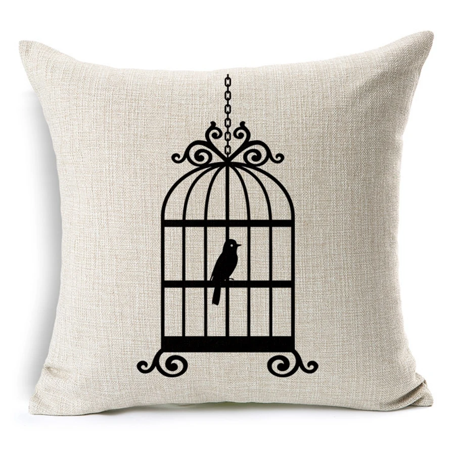 Горячая Распродажа наволочки птица разговора по филиала образец Горячее