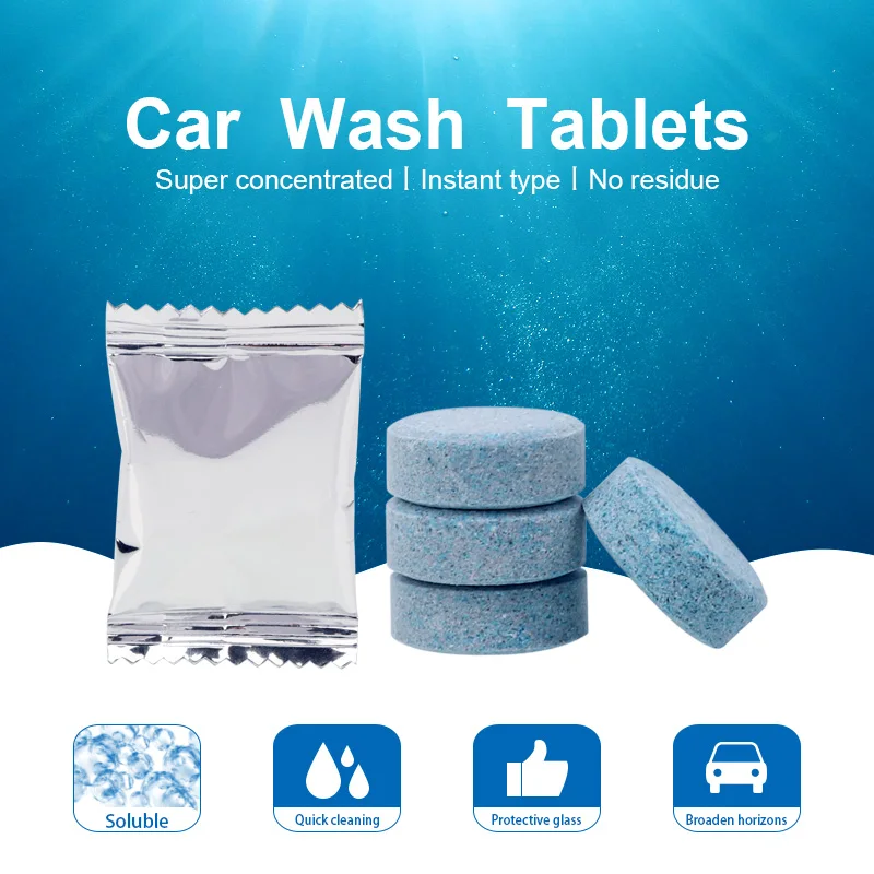 1pcs = 4L water Car Windshield Glass Washer Cleaner Compact Effervescent Tablets Detergent Beauty Tool Accessaries | Автомобили и