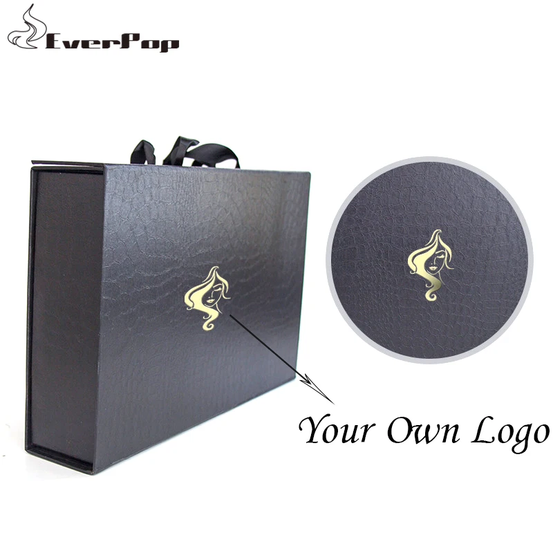 5 шт. человеческие волосы для наращивания бумажные упаковочные коробки пучков