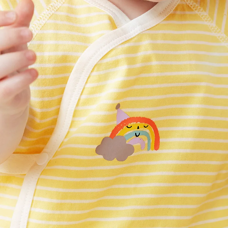 Летние комбинезоны Mini balabalaBaby хлопковые тонкие с короткими рукавами для