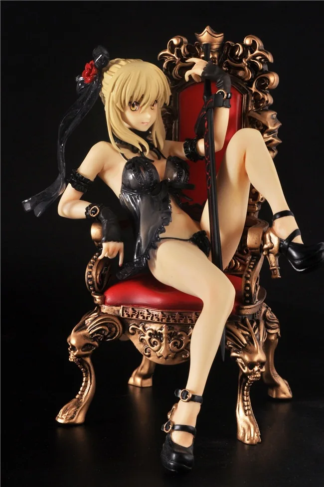 Сексуальная пижама Fate Stay Night черный саблельный трон Японские Аниме фигурки экшн