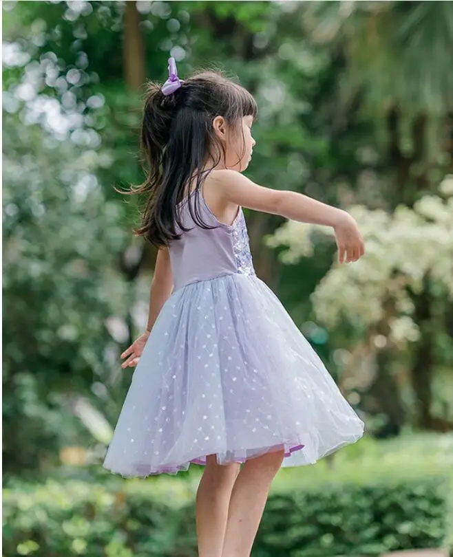 Новинка розничная продажа 2019 г. лёгкие летние платья с блестками для маленьких