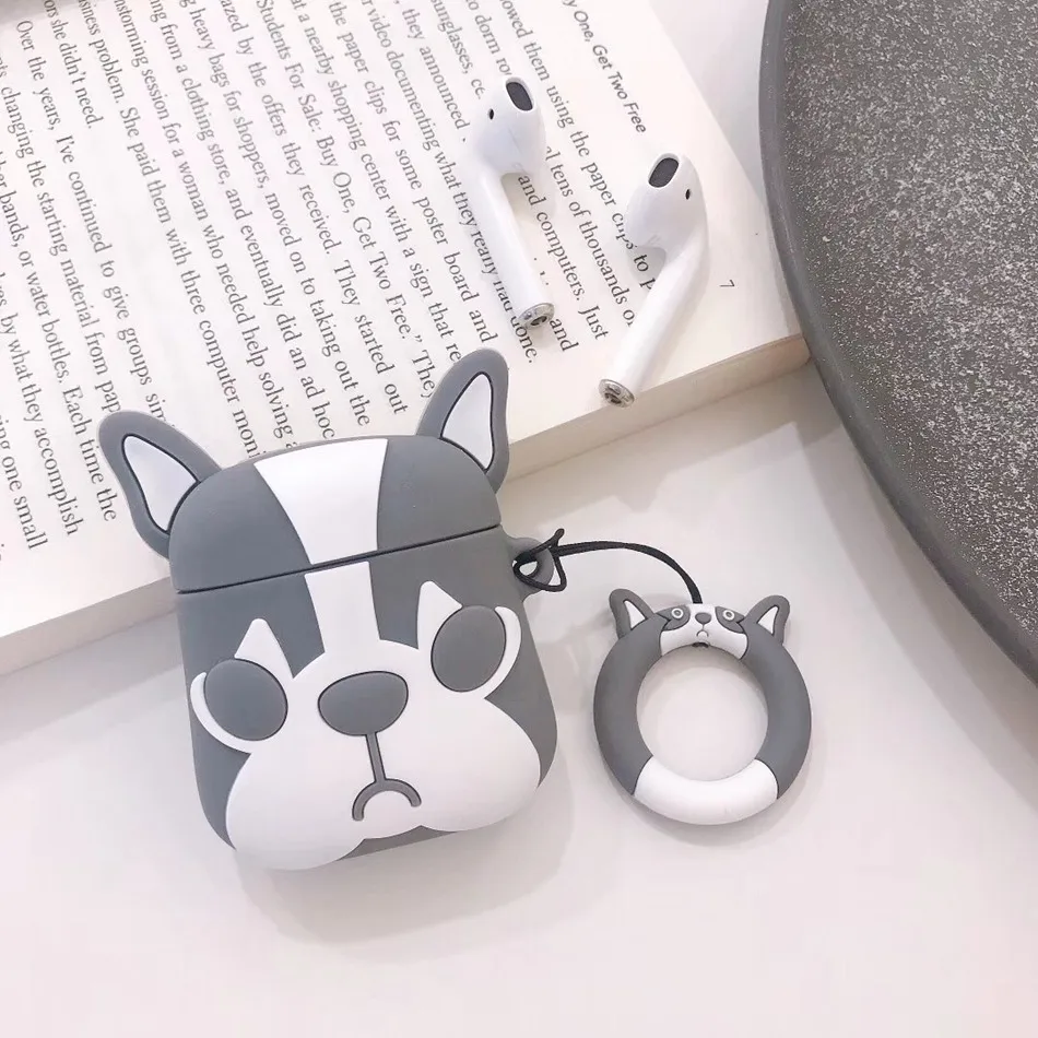 L Чехол для наушников для Apple Airpods, силиконовый чехол, милые Мультяшные наушники, чехол для Air Pods, аксессуары для Air Pods, чехол для наушников - Цвет: L