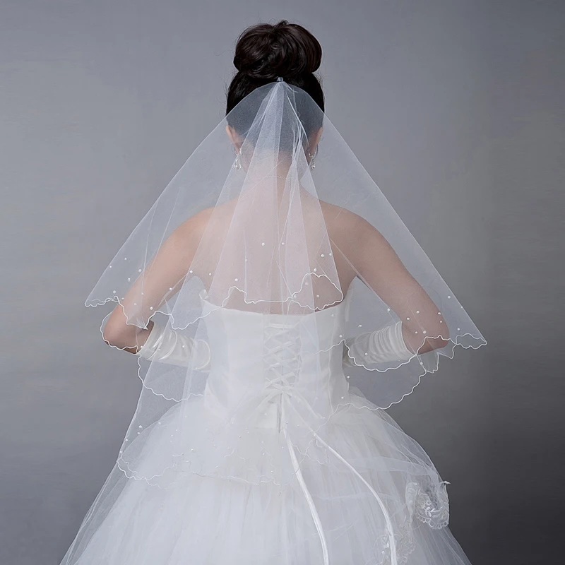 V2 2016 100 - 135 см жемчугом картина фата фату stussy вуаль mariage свадебные аксессуары |