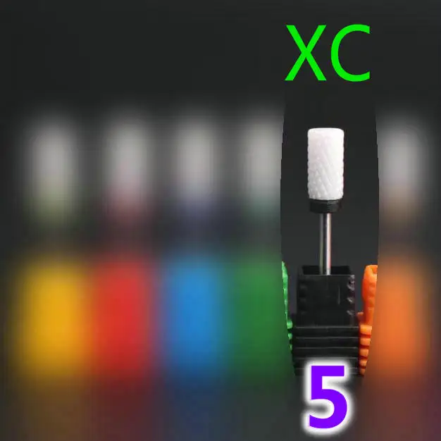 5(XC) Фреза для маникюра, керамические сверла для ногтей, аксессуары для маникюрного станка, вращающиеся электрические пилки для ногтей, инструменты для дизайна ногтей - Цвет: 5(XC)