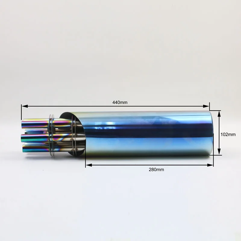 Универсальная Модифицированная выхлопная труба мотоцикла стиль пистолета Gatling