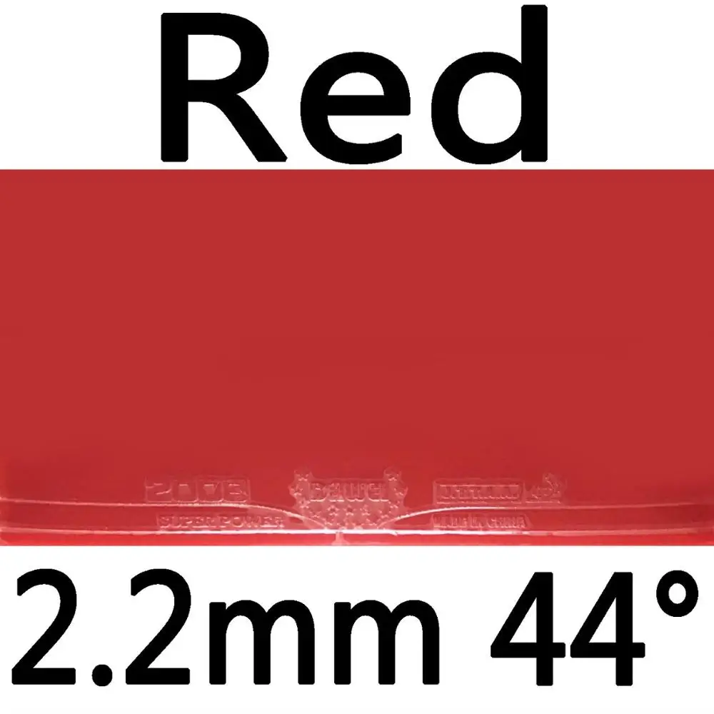 red 2.2mm H44 Dawei Резиновая(Dawei Настольный теннис) супер мощность 2008 пипсов-в настольный теннис резиновый с губкой для ракетка для пинг-понга - Цвет: red 2.2mm H44
