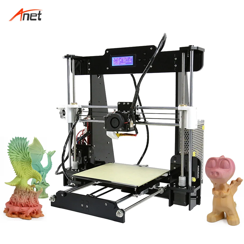 Anet A8 обновленный Impressora 3d автоматический Выравнивающий кровать доступный принтер