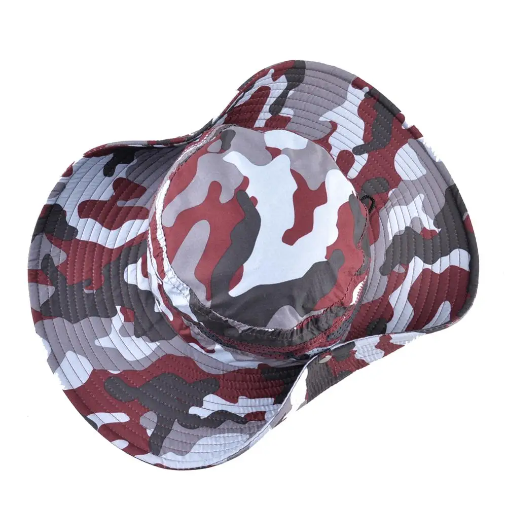 шляпа с большими полями для мужчин Открытый камуфляж рыболовная Кепка Боб УФ
